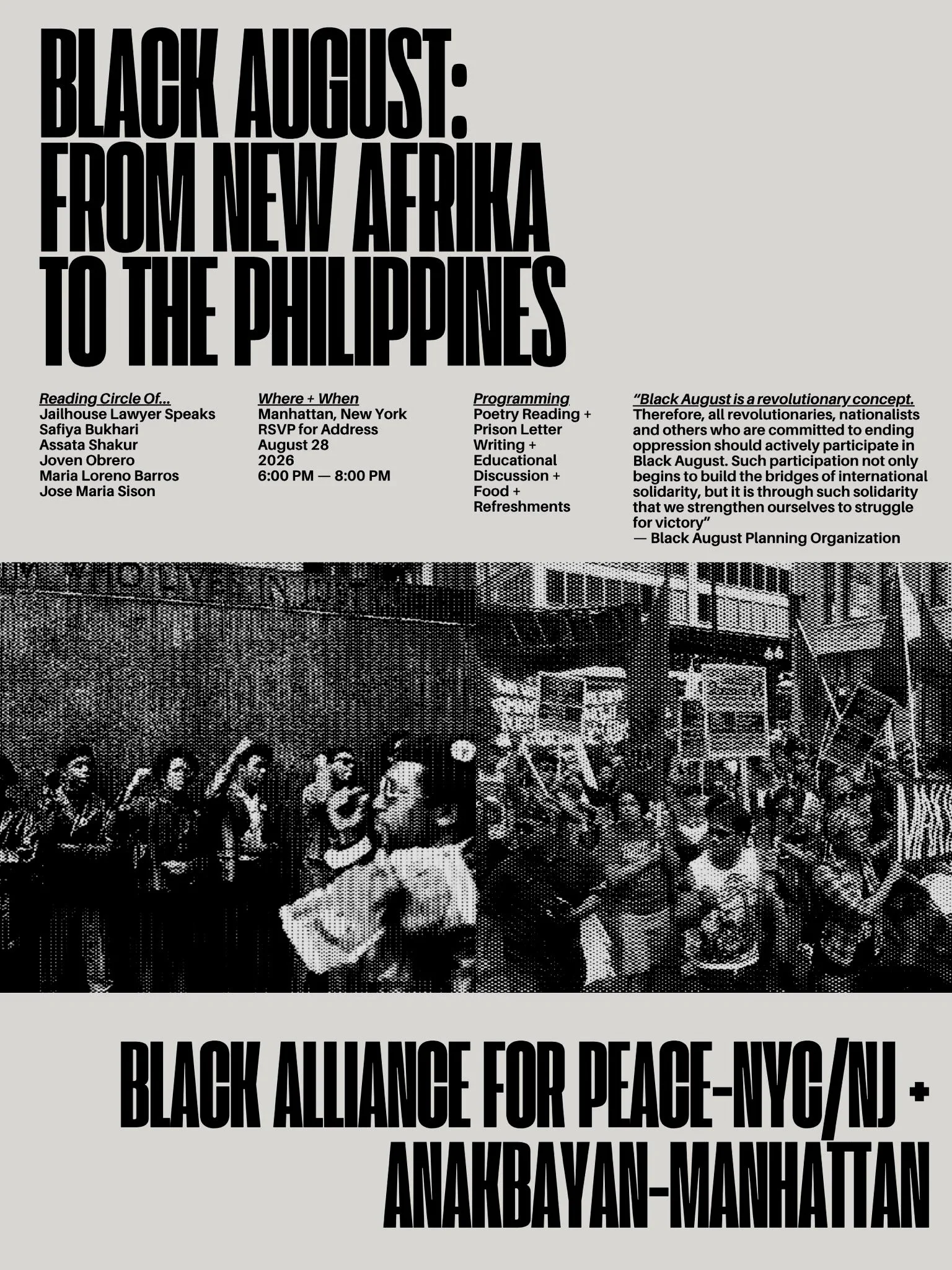 Black August: From New Afrika to the Philippines