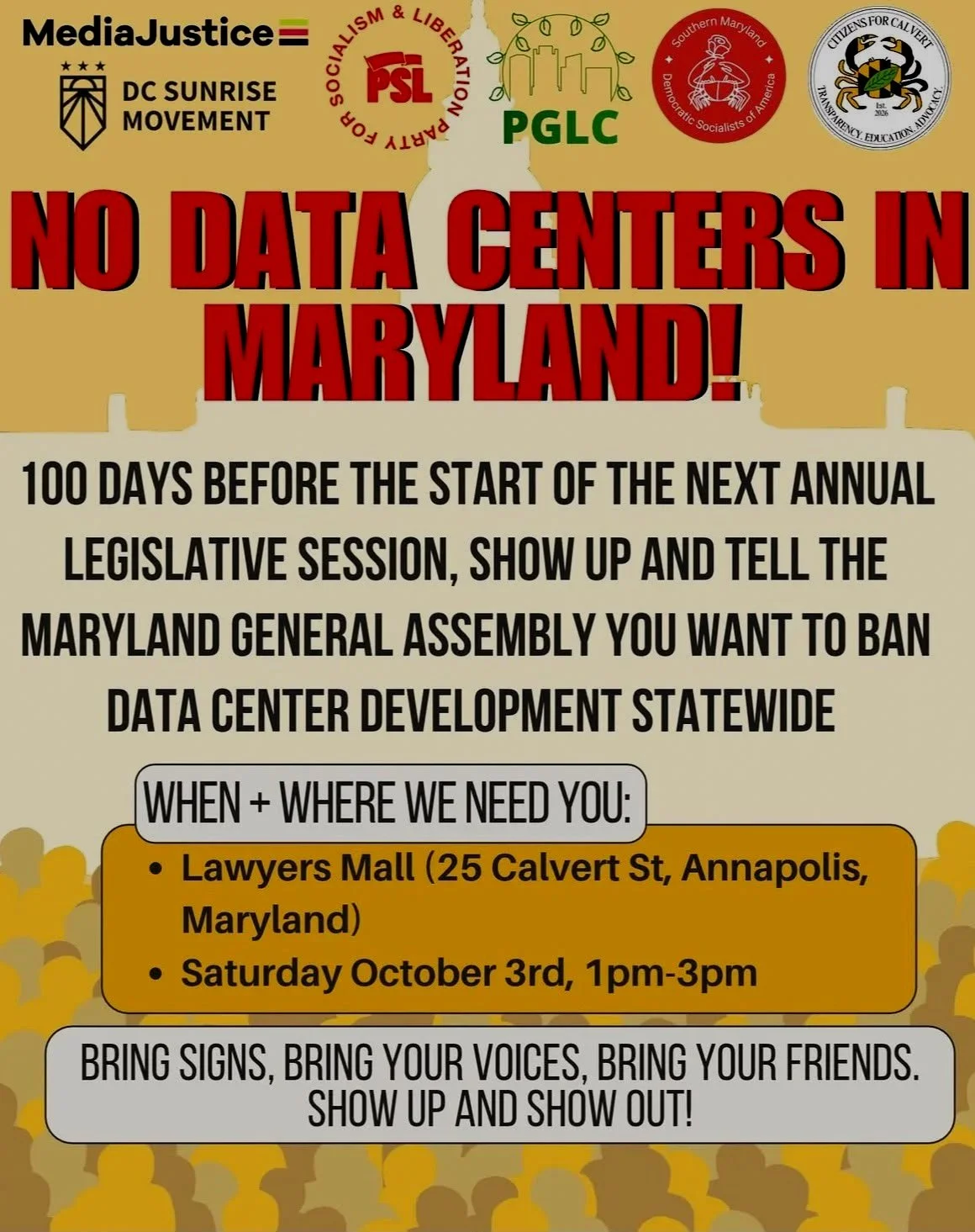 No Data Centers in Maryland