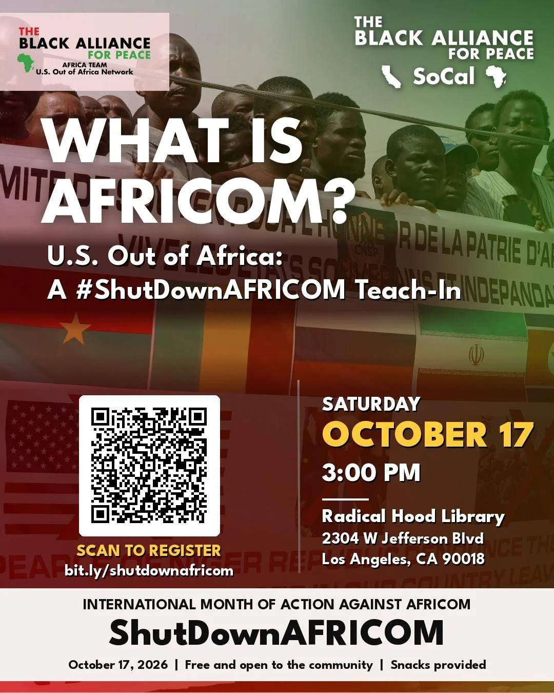 What Is AFRICOM? U.S. Out of Africa: A #ShutDownAFRICOM Teach-In