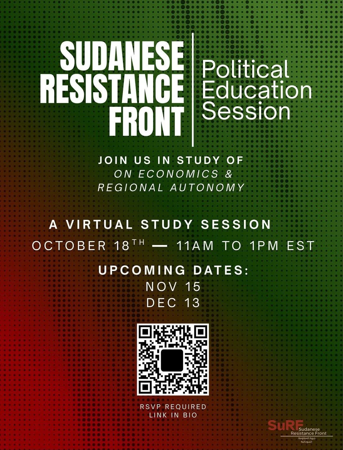 Sudanese Resistance Front: Economics and Regional Autonomy
