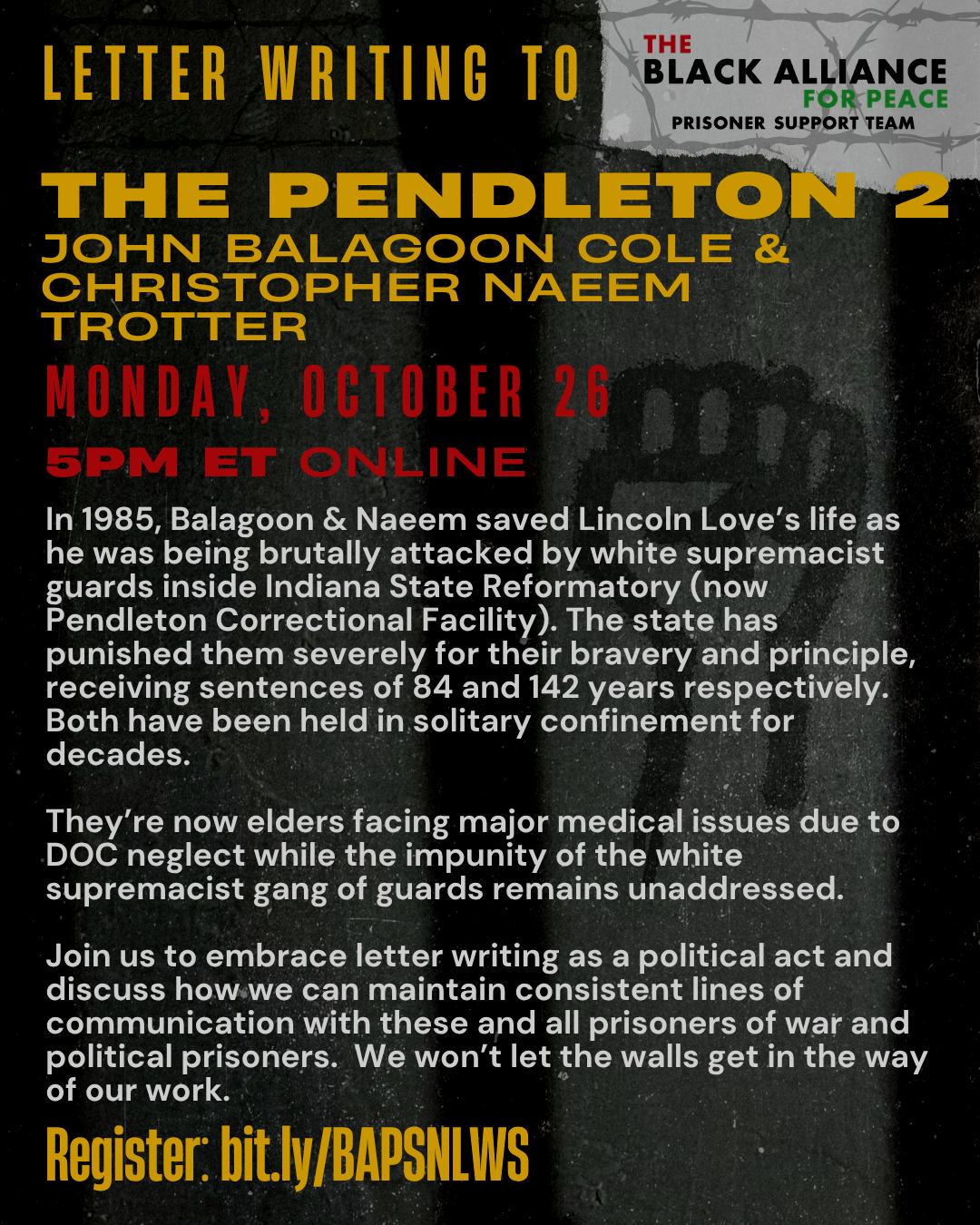 Letter Writing to the Pendleton 2