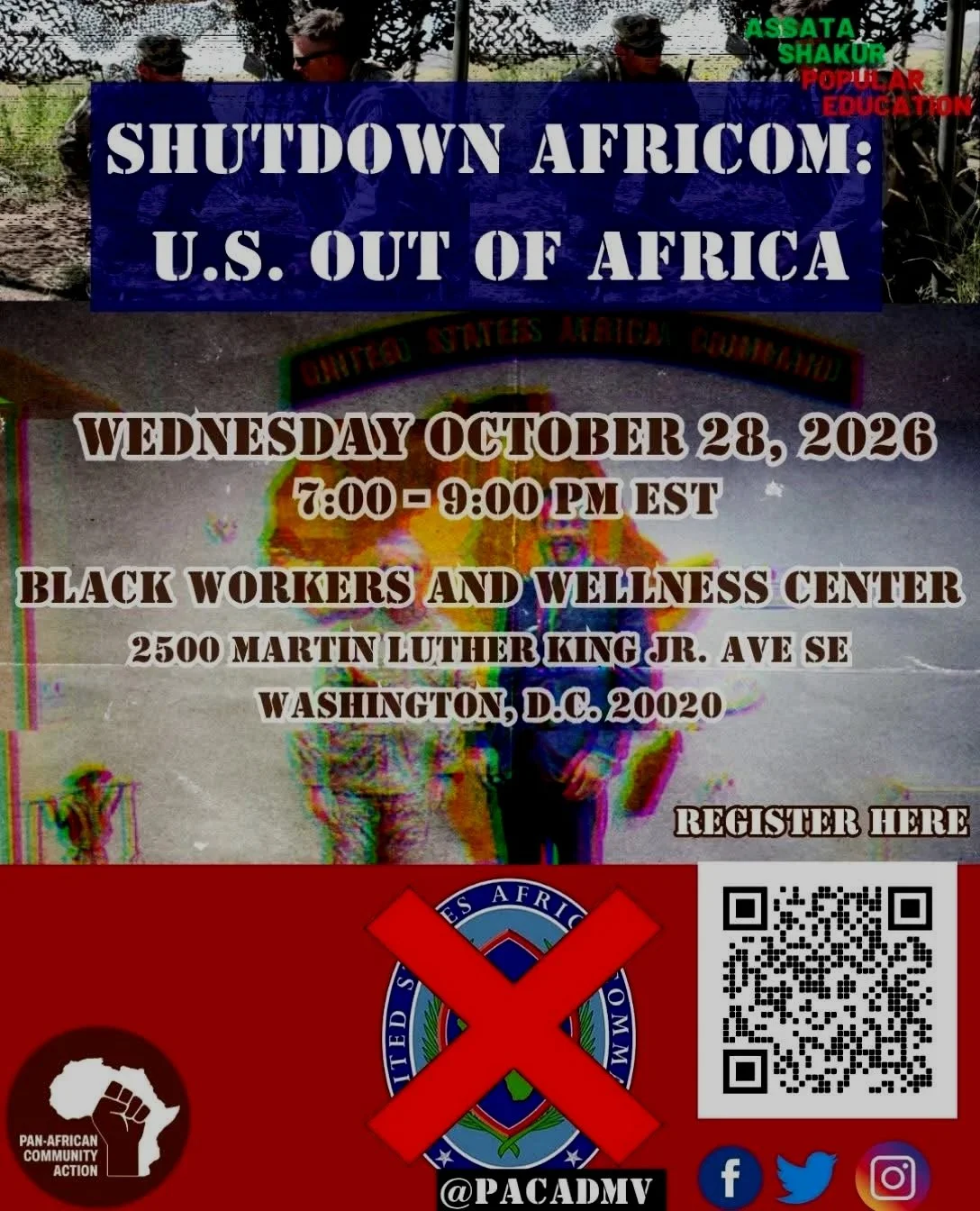 Assata Shakur Popular Education: Shut Down AFRICOM