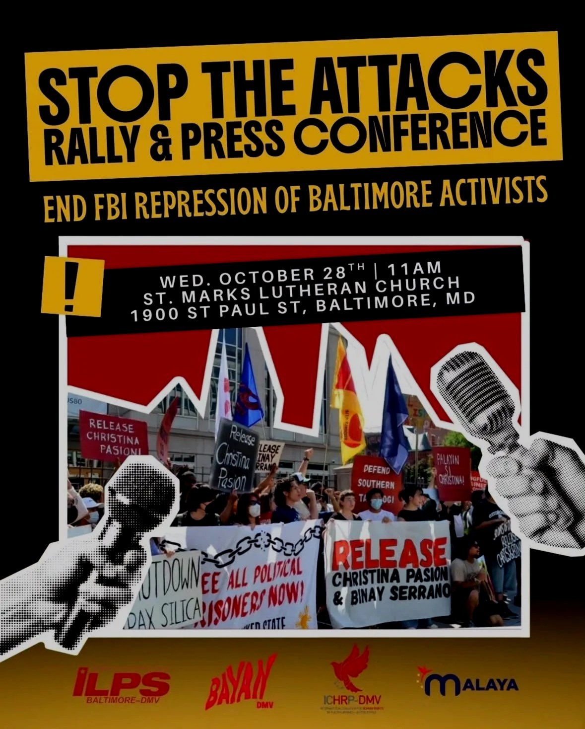 Stop the Attacks! Rally and Press Conference