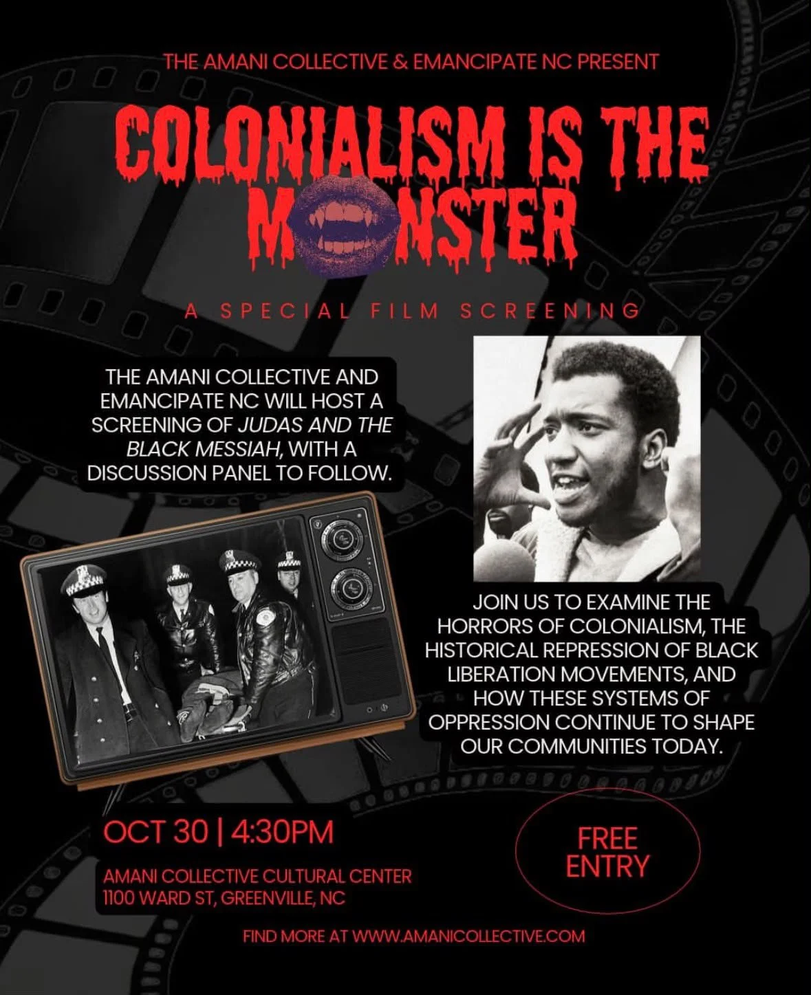 Colonialism is the Monster: Judas and the Black Messiah Film Screening