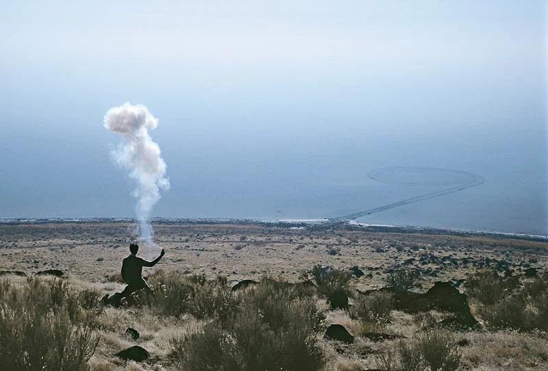 Cai Guo-Qiang, “The Century with Mushroom Clouds: Project for the 20th Century,” 1996. Explosion event, dimensions variable. Salt Lake, Utah.