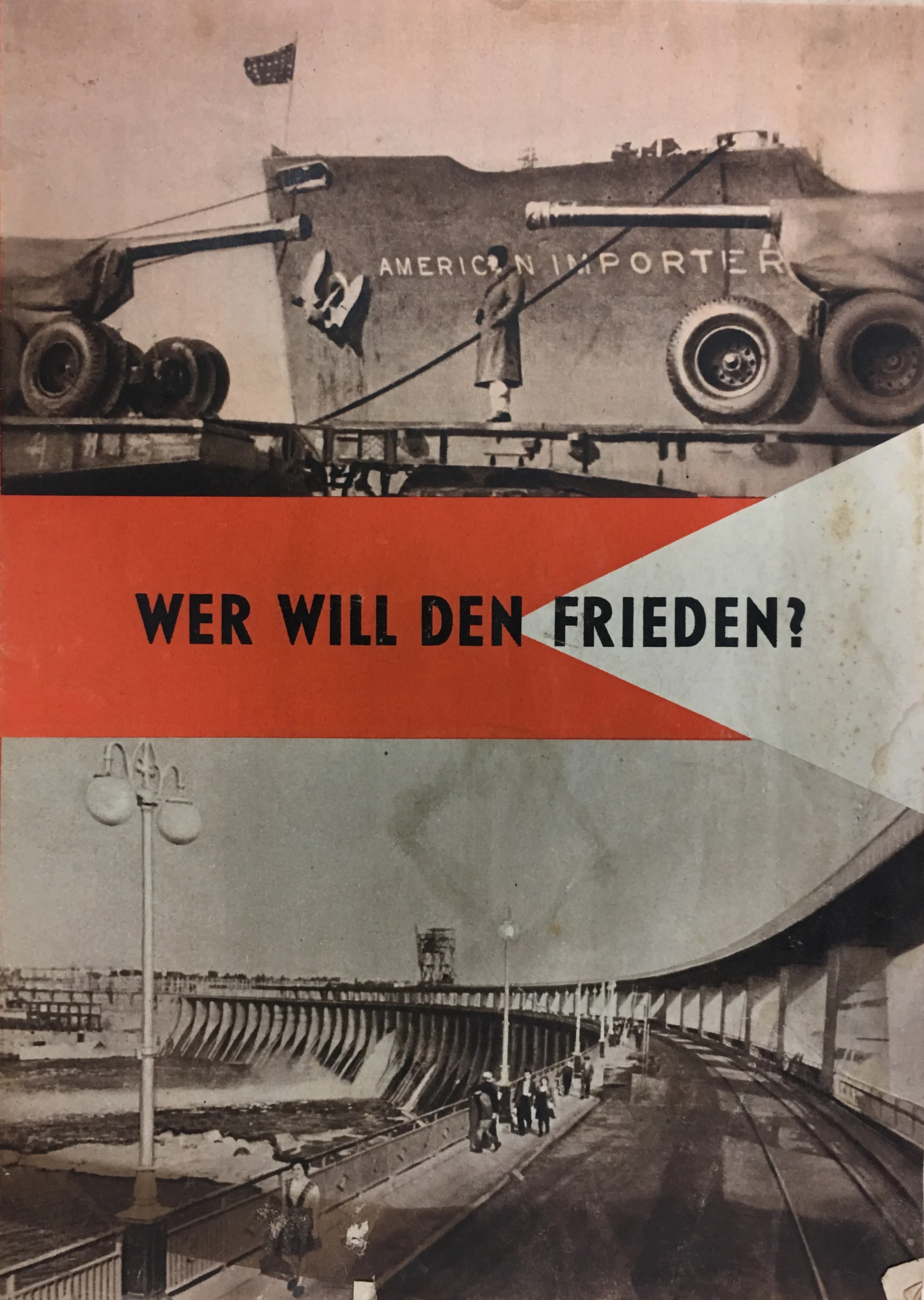 "Who wants peace?" (1951). Booklet published by the Office for Information of the Government of the German Democratic Republic.&nbsp;The Wende Museum (Culver City, CA).