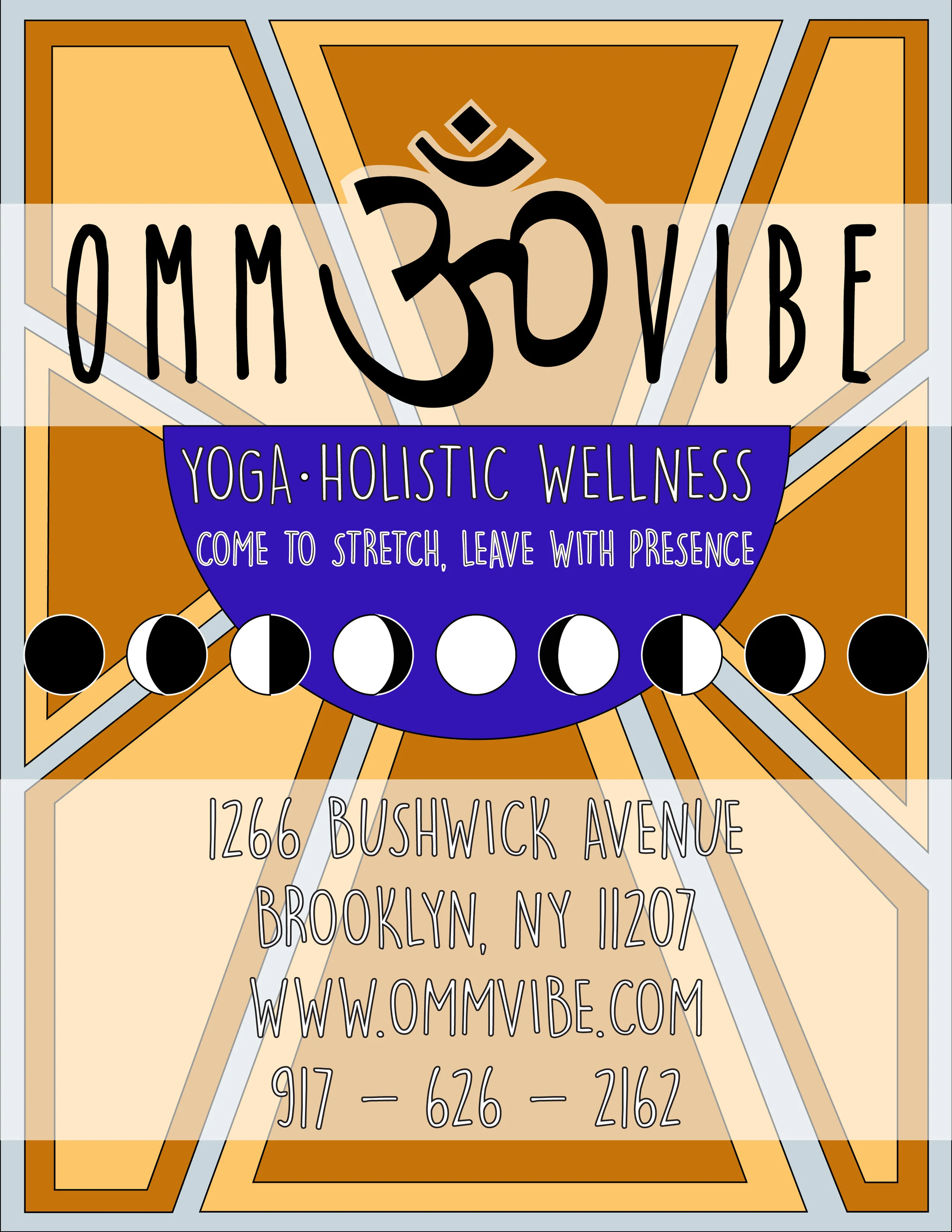 ommvibe bushwick flyer, 2017.