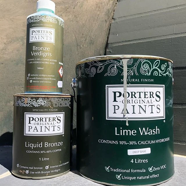Now that’s a pizza oven. With porters lime wash and liquid bronze finish. #porterspaints #duluxaccredited #pizzaoven