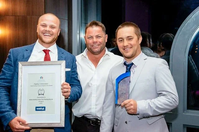 Collecting our Master Painters Association Awards for Excellence for our work @thegreenhouseoforange 
Great night, great team @aaron.buesnel @nath_h89