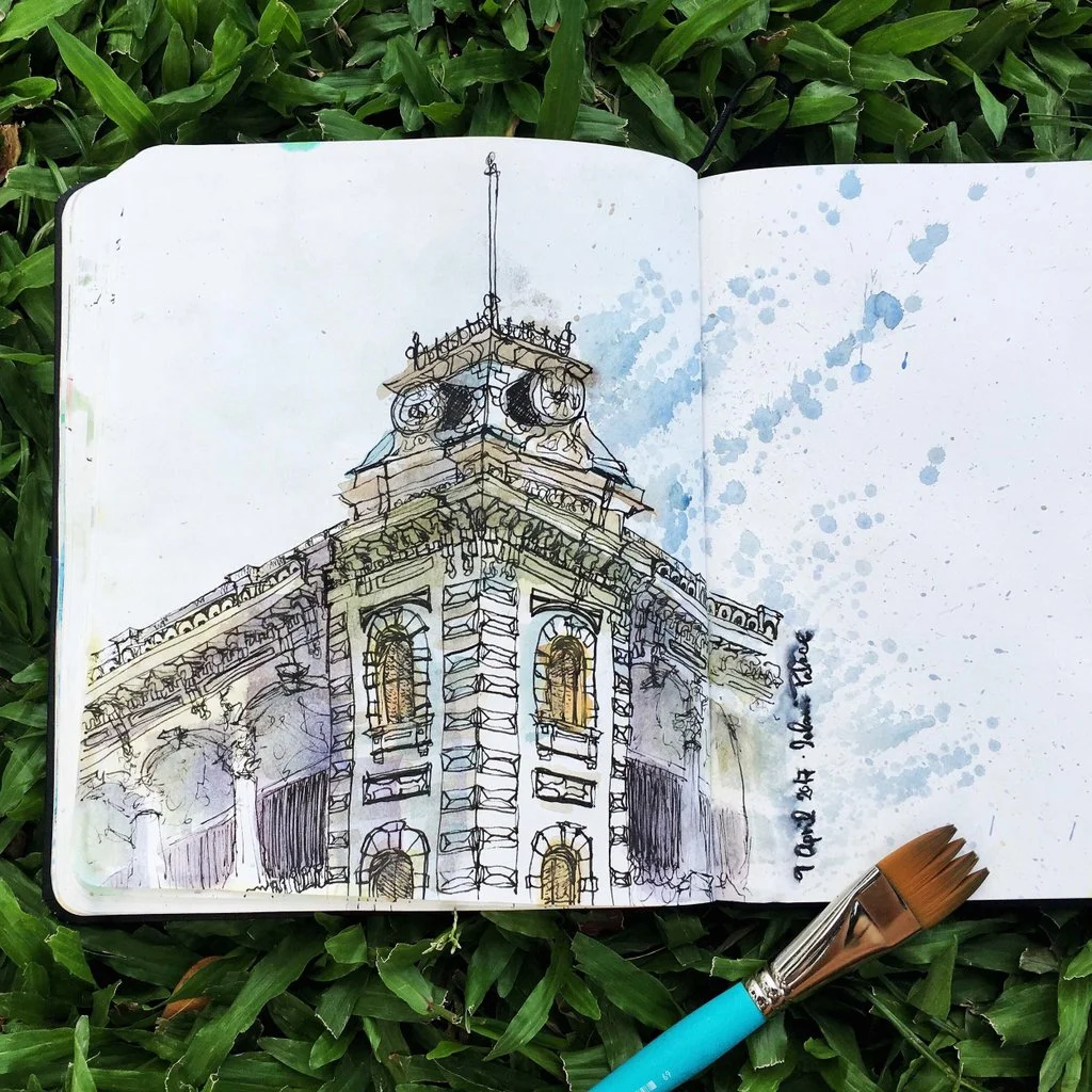 Splatter at Iolani Palace