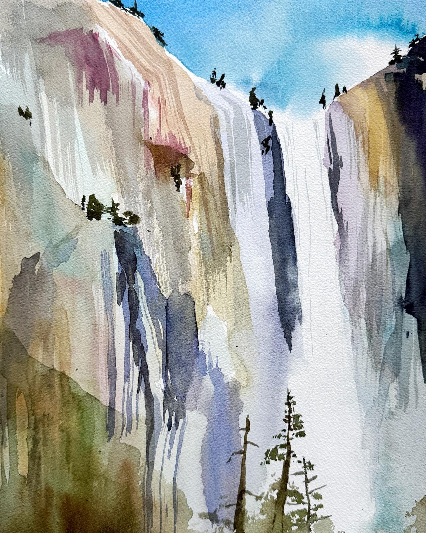 No solo shows this year. I decided to refill my cup by taking and offering workshops during this stage of my watercolor journey. Plein air painting in Yosemite was so rejuvenating for my artistic spirit. Thank you to @robert.regis.dvorak for putting 