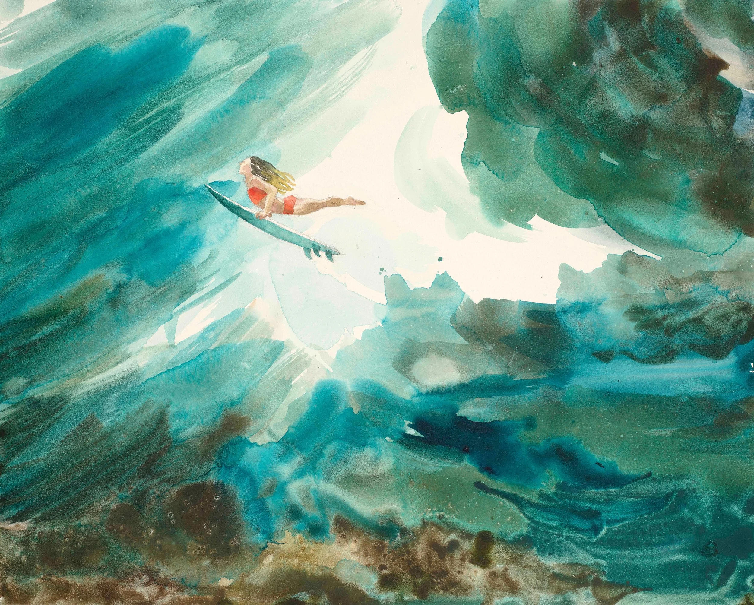 The retreat in Bali last year was full of unforgettable surf sessions and deep connection. Amidst all the incredible moments, one quiet instant stood out when I was diving beneath and through the pure, clean energy of a wave. That feeling&mdash;the q