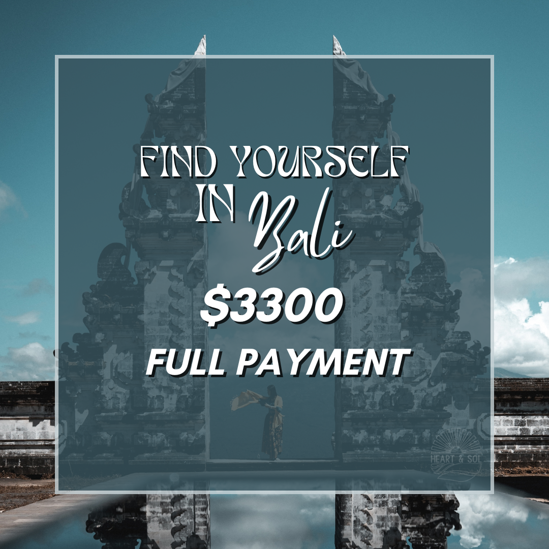 Find Yourself In Bali - FULL payment