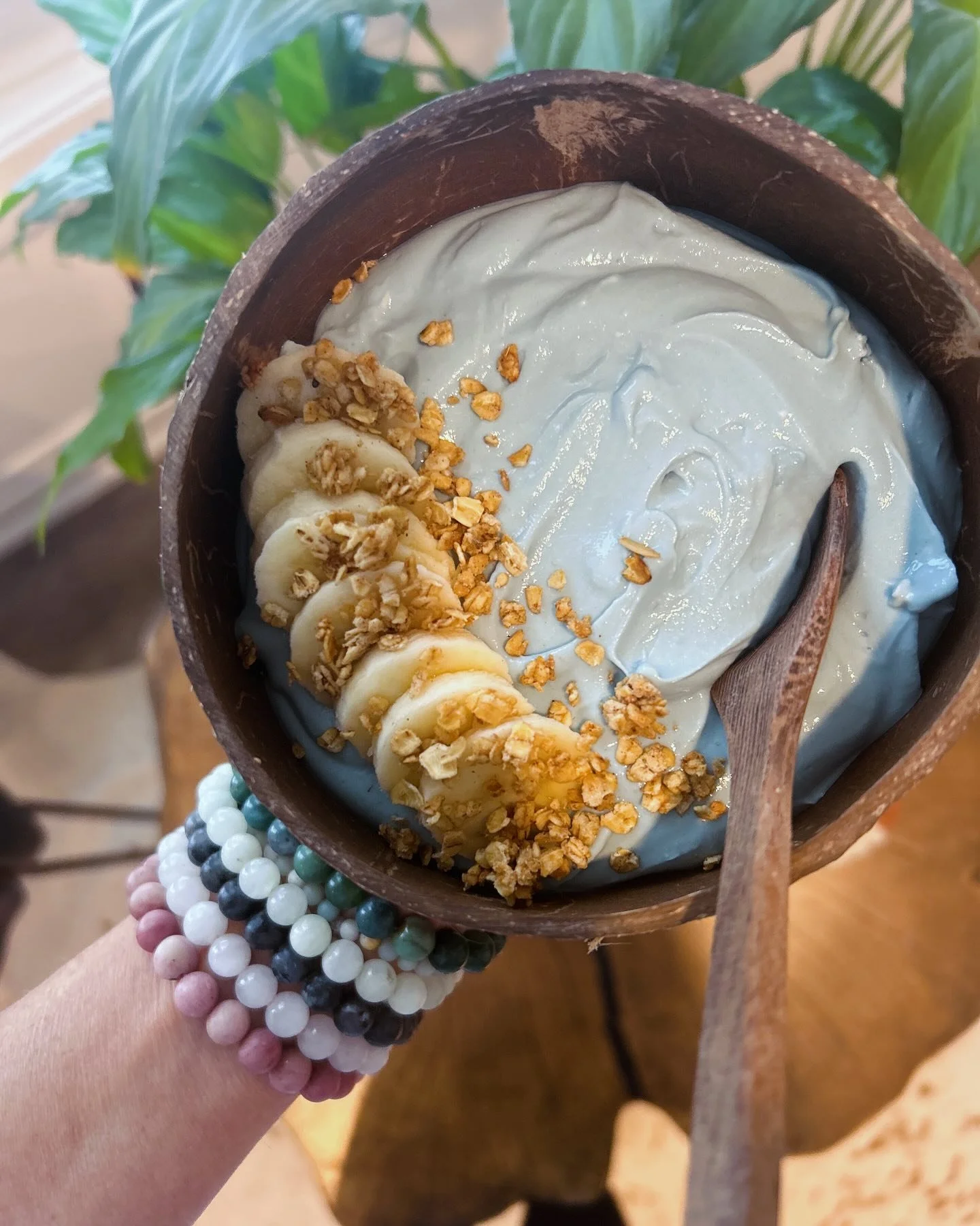 Triple Boost Vegan Protein Buddha Bowl with Blue Spirulina Healthy