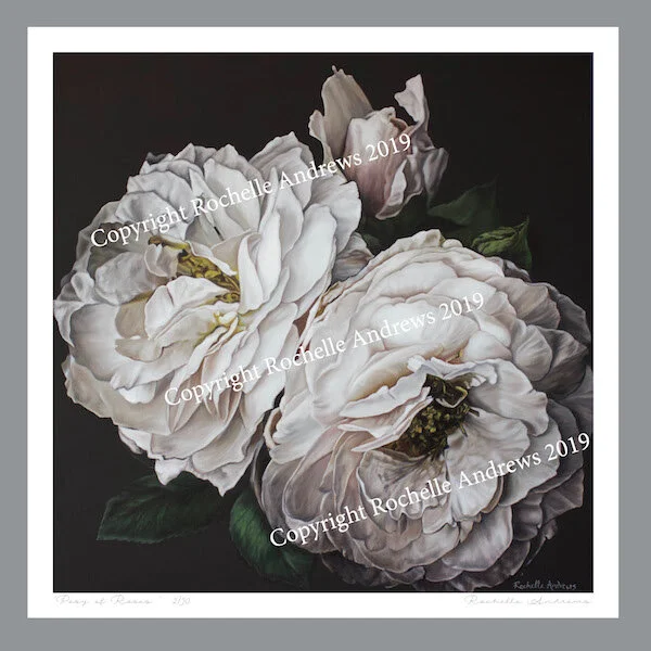 'Posy of Roses' 305 x 305mm Print - Mock-up with signature and watermarks.jpg