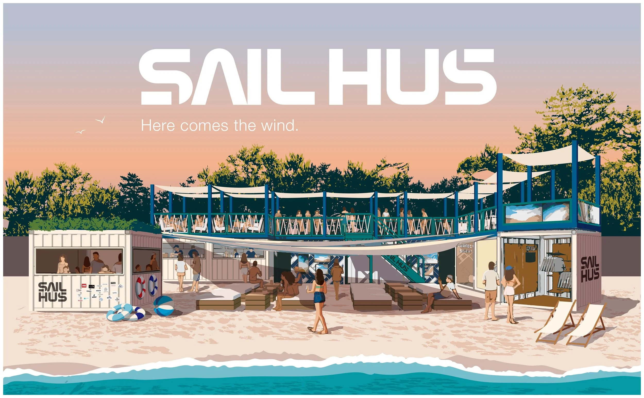 今年の夏はスマートなビーチ滞在を ストレスフリー な海の家sail Hus セイルハウス 神奈川県葉山町一色海岸に7月5日オープンいたします Fmg株式会社