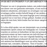 Over Ontwerpen van Ervaringen