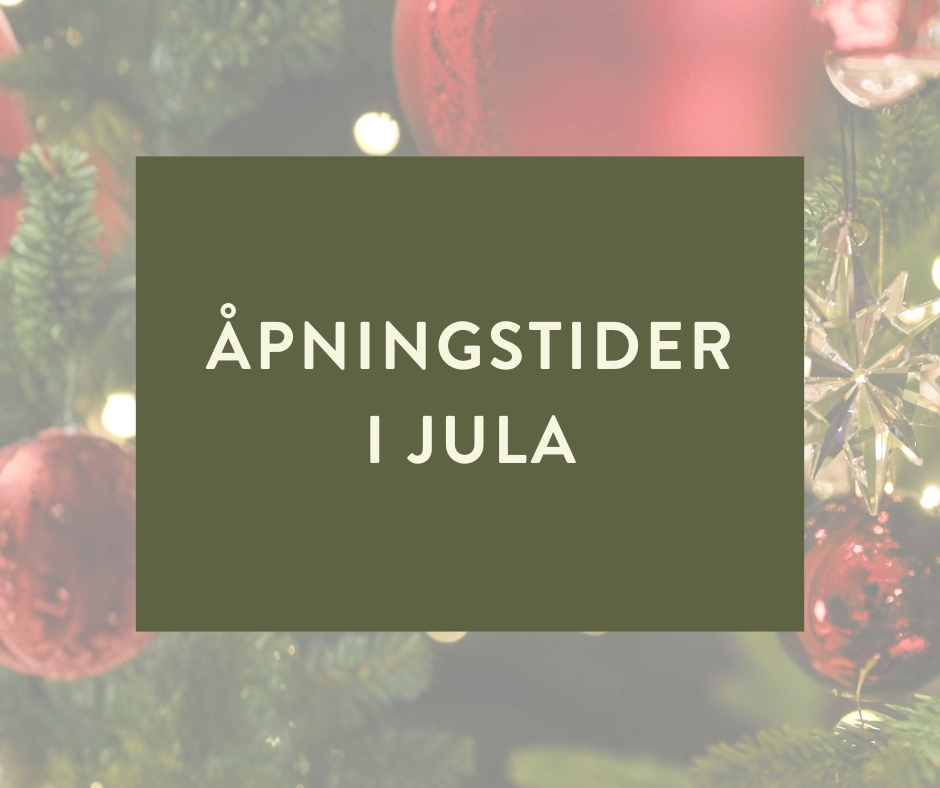 Åpningstider jula 