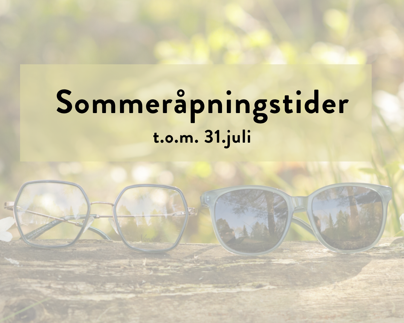 Sommeråpningstider hos Husby Optikk
