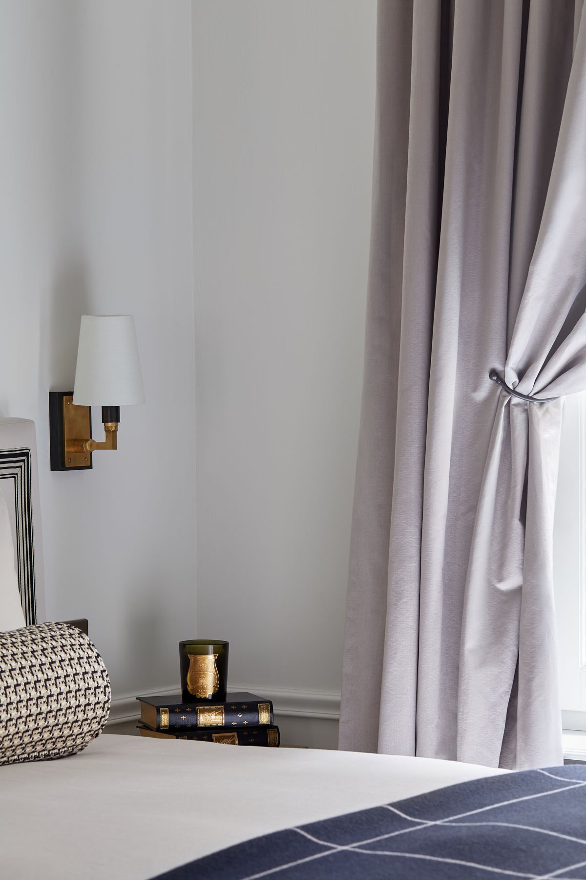  Curtains are as important as furniture. The pinch pleat heading gives a tailored look that I adore. 