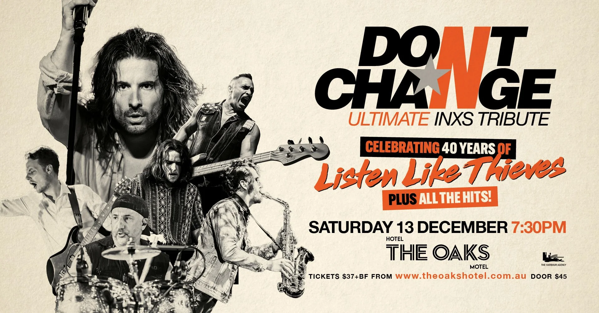 DON’T CHANGE - ULTIMATE INXS TRIBUTE present their national tour ‘Celebrating 40 YEARS of LISTEN LIKE THIEVES’!