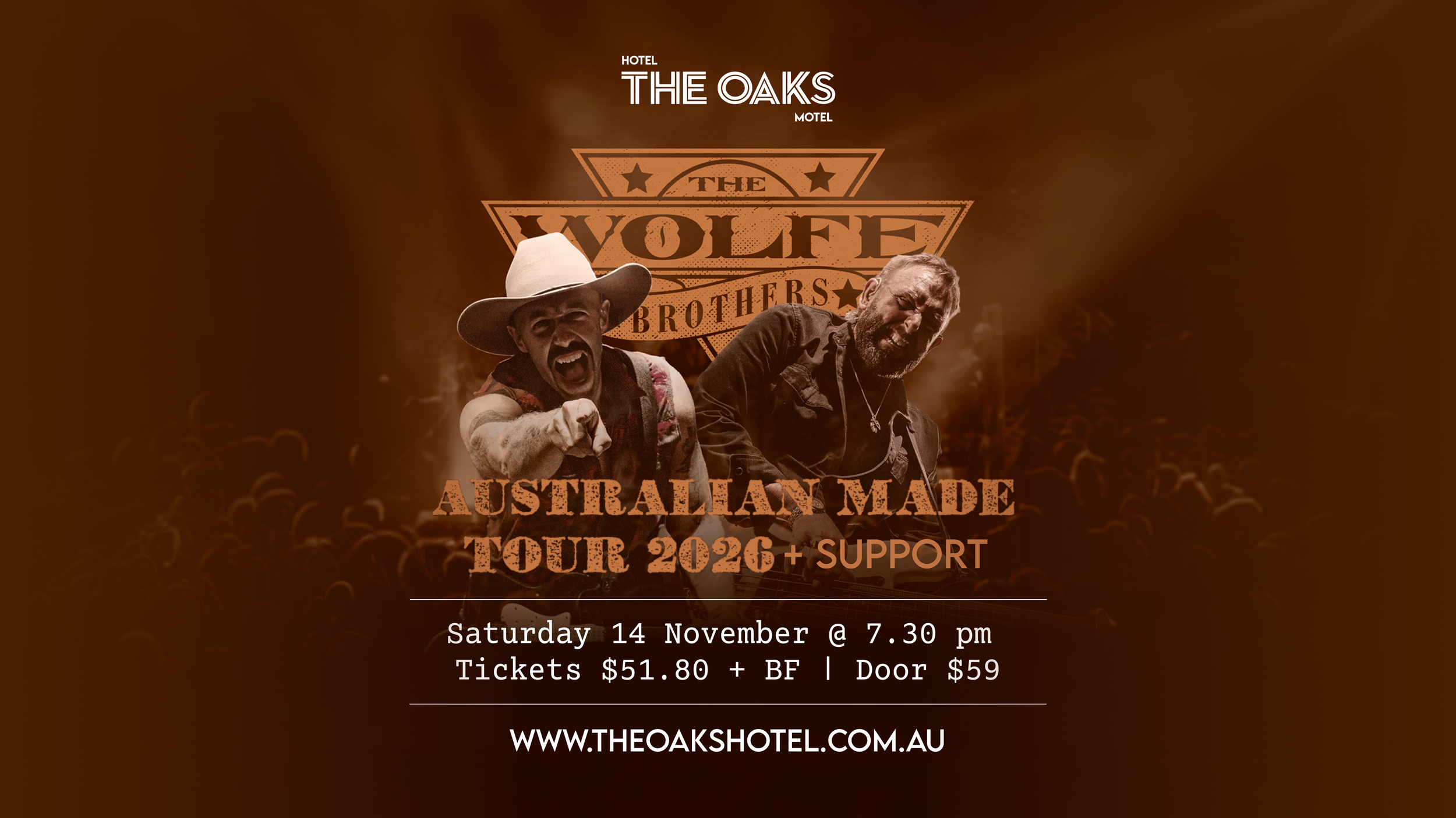 The Wolfe Brothers - Australian Made Tour 2026