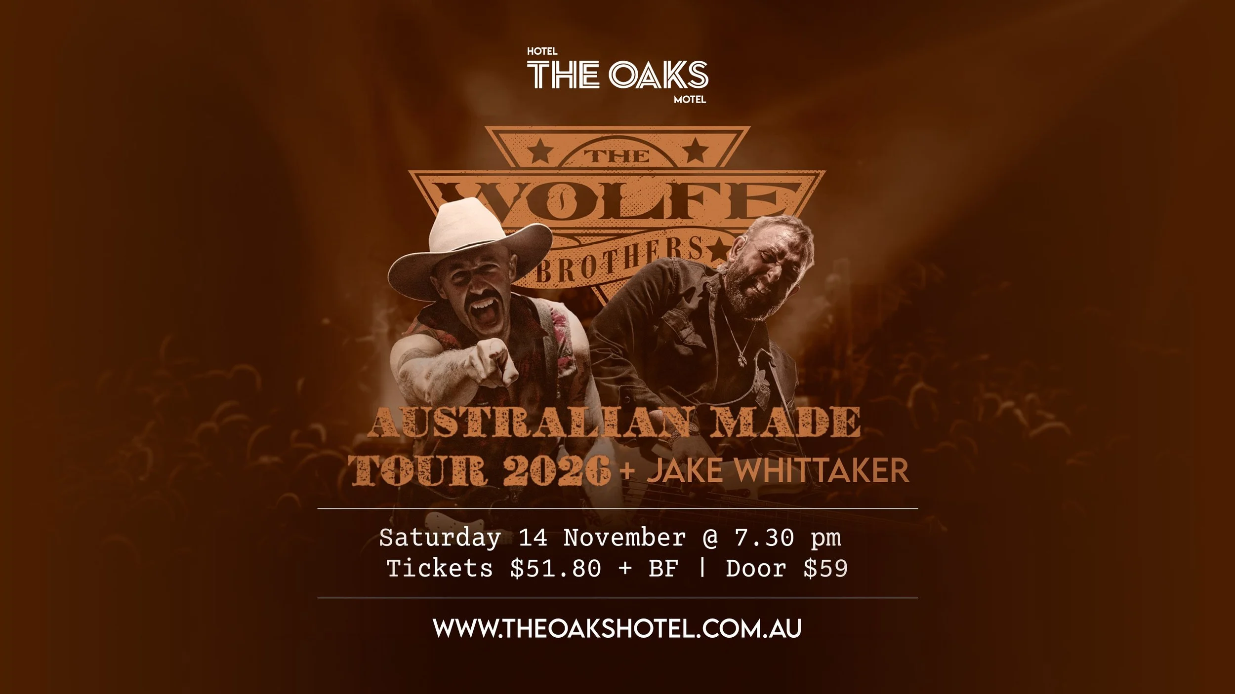 The Wolfe Brothers - Australian Made Tour 2026