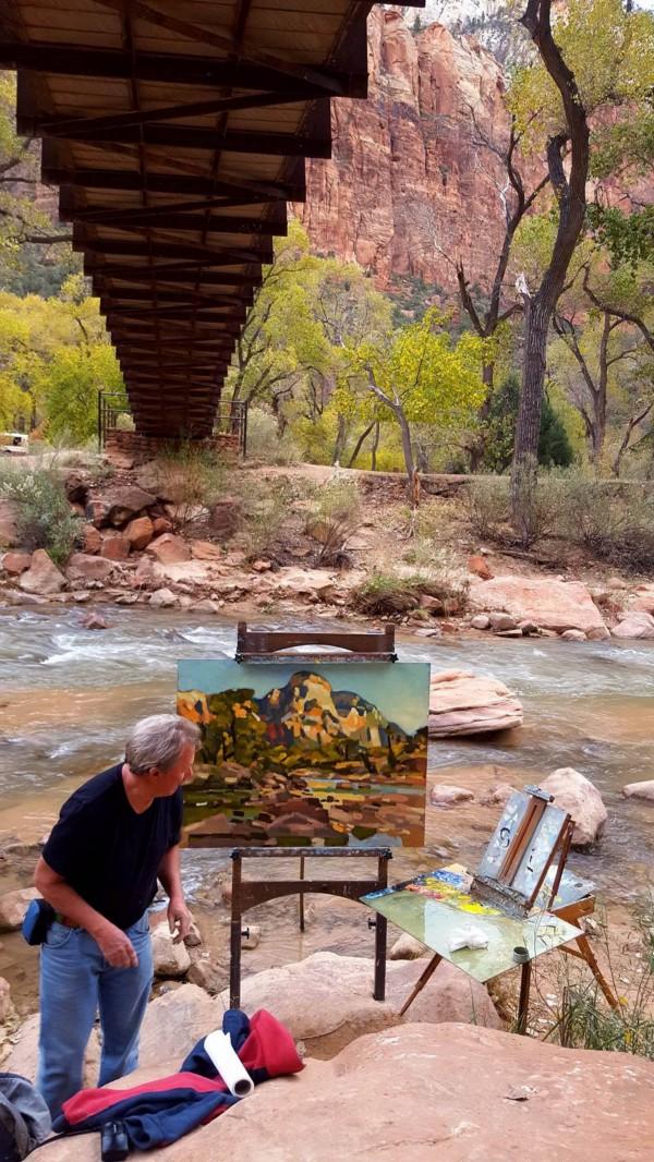 Fall Colors on the Angel’s Landing Hike, Zion National Park, Utah.