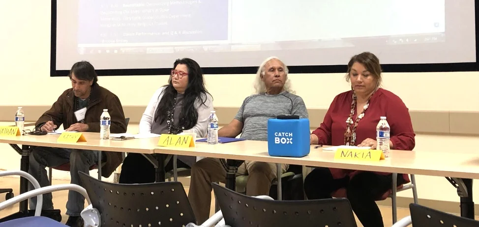 Salazar and others on the Saturday afternoon panel, “Chumash Community Conversations.”