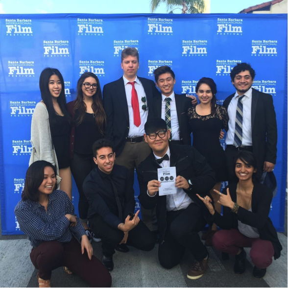 This student crew attended the world premiere of their short film, Déjà Vu, at the 2017 Santa Barbara International Film Festival.