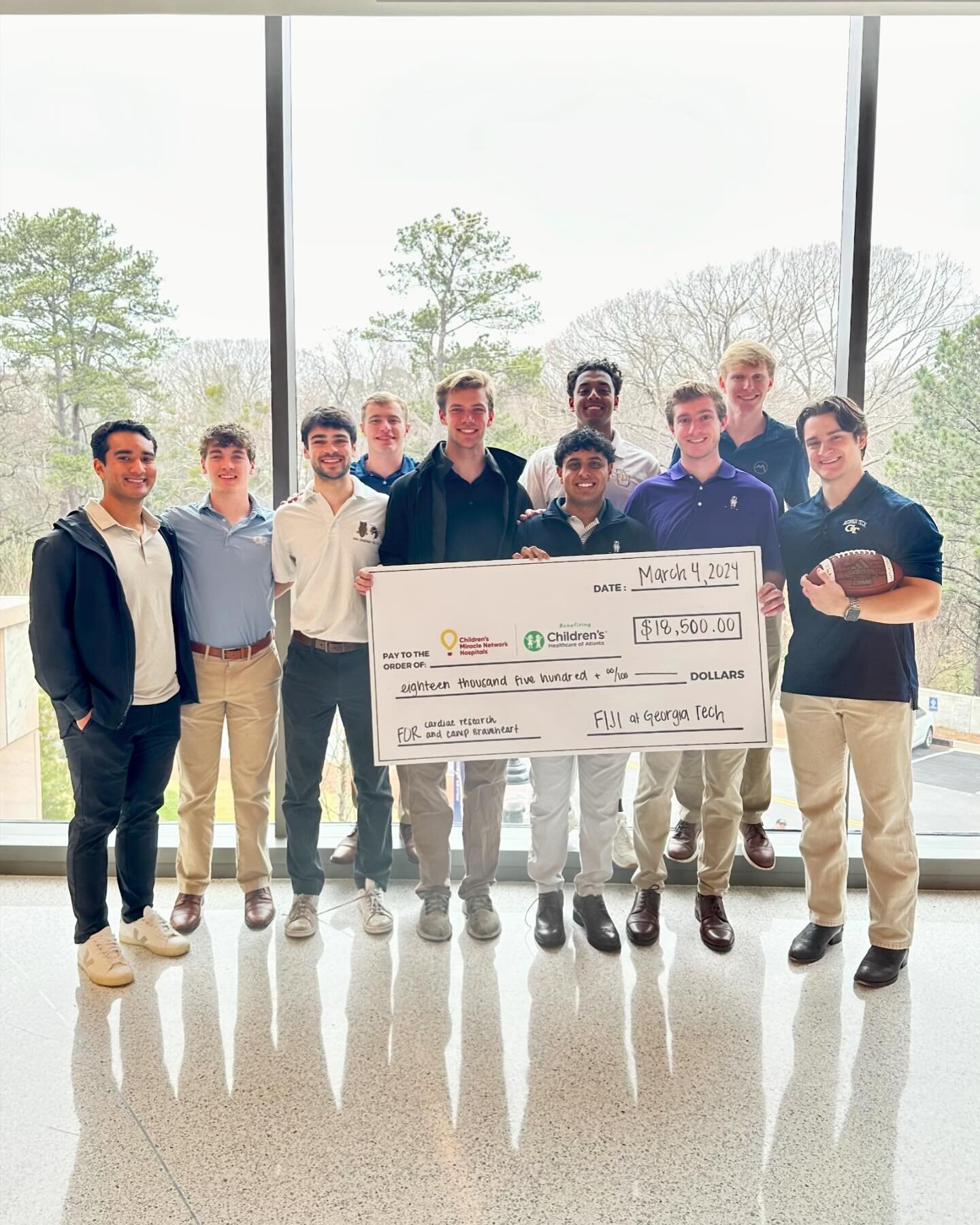 Fiji had the pleasure of touring the New Health Sciences Research Building at Emory with Dr. Davis where we donated $18,500 to Children&rsquo;s Healthcare of Atlanta! Thank you to everyone who donated and @_dhruvak, who organized the donation and is 
