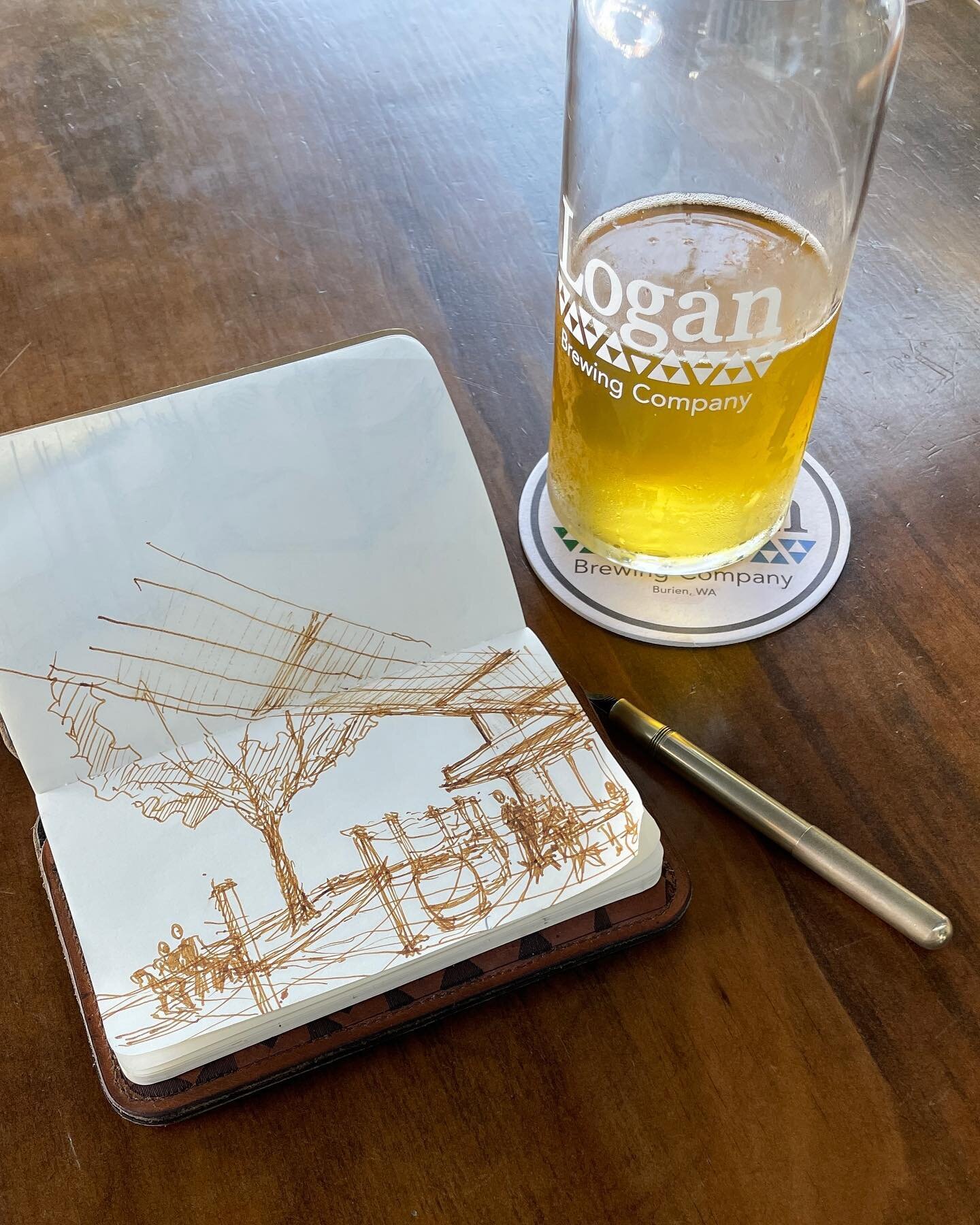Took a break from my home remodel project to sketch and drink some beer.  Sunny days are gifts up here in the pNW. Don&rsquo;t let them go to waste.