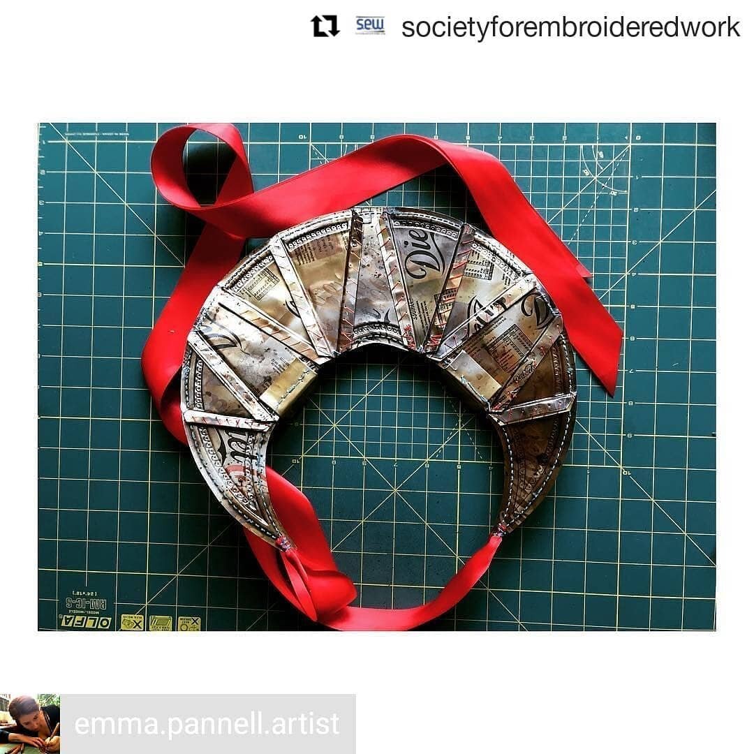 Thanks to @societyforembroideredwork
for the sweet share. 👊 
.
.
They promote lots of amazing artists from all over the globe. Check them out to see some beautiful, crazy work
.
.
#Repost @societyforembroideredwork (@get_repost)
・・・
Diet coke can re