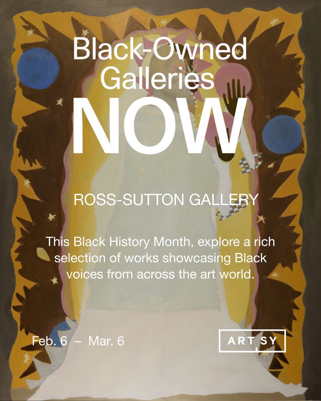 So grateful to have two of my artworks selected for @rosssuttongallery &lsquo;s partnership with @artsy for Black History Month.

See all of the beautiful, important works selected on Artsy and see the Ross-Sutton Gallery showcase here:

https://www.
