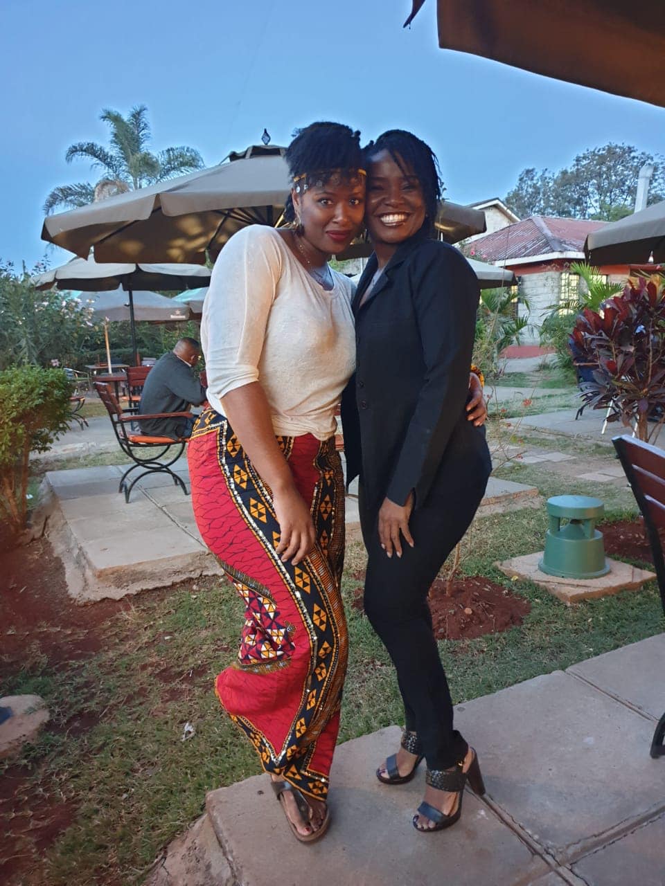  With my GoWoman sister Gemini at Mama Ashanti 
