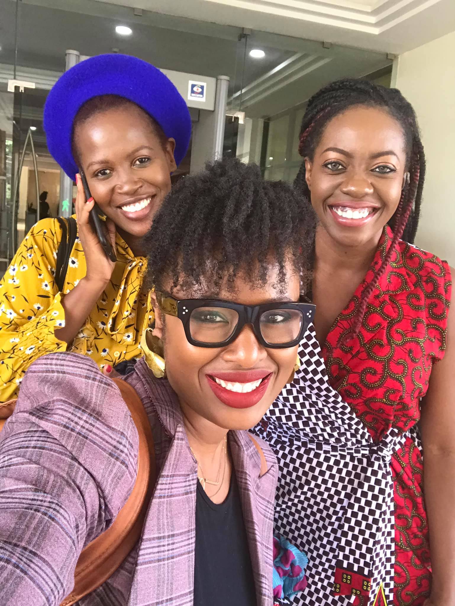  mandatory selfie post The She Word filming at BBC Africa with Mandy Amandine and Sade Ladipo. I was the first guest ever from Sierra Leone on the show. Gladly set the bar all the way high. 