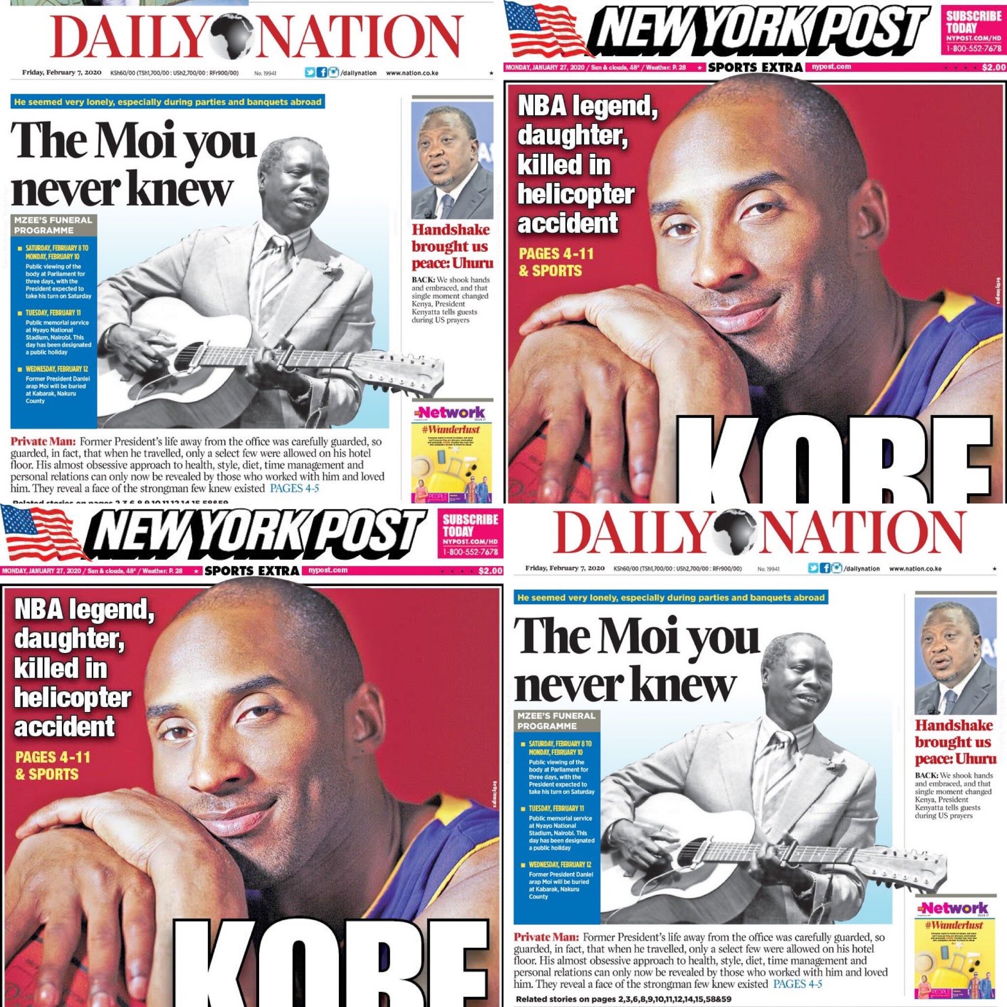 From Kobe Bryant to Kenya's Daniel Arap Moi - the struggle to protect the legacy of big men