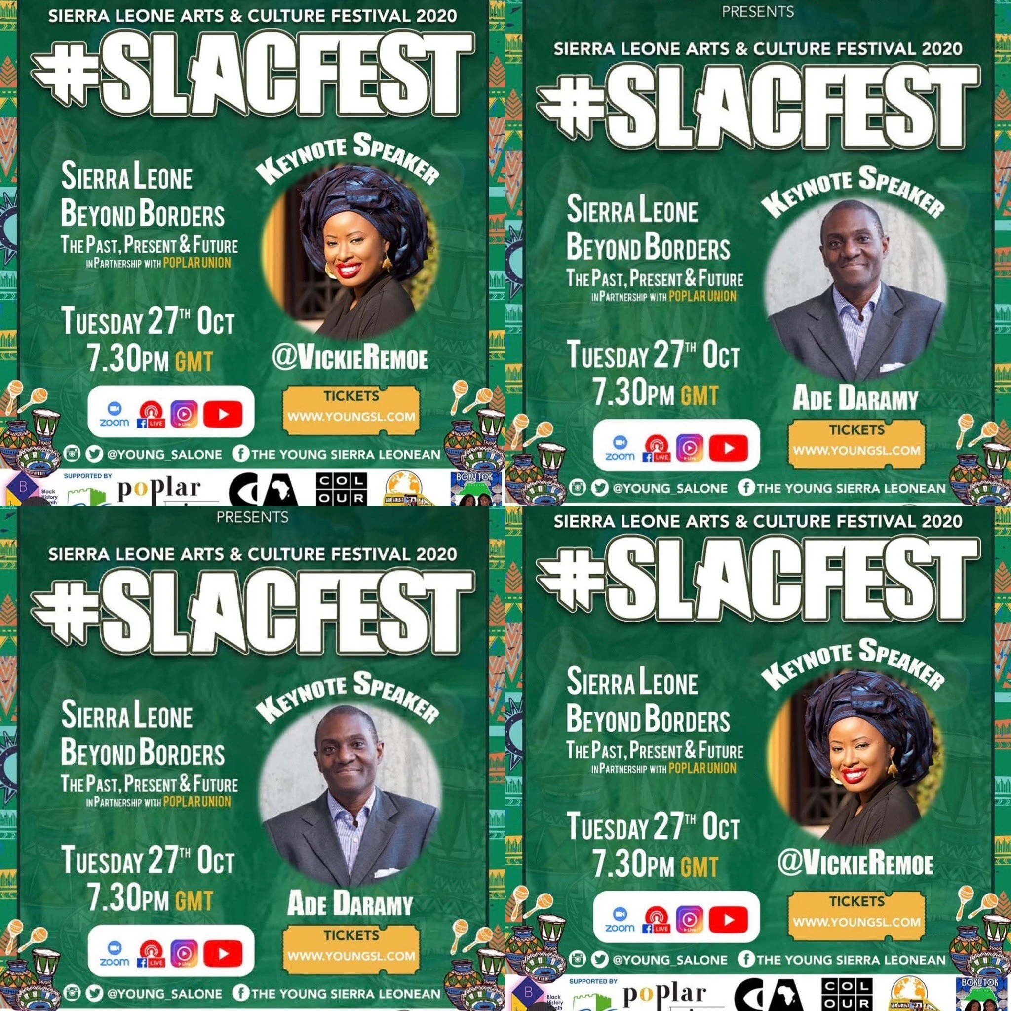 Meet the Keynote Speakers for the 2020 Sierra Leone Arts Culture Festival UK