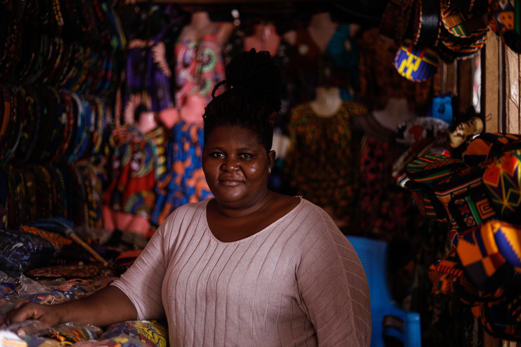 Photostory: A trader at Big Market in Freetown