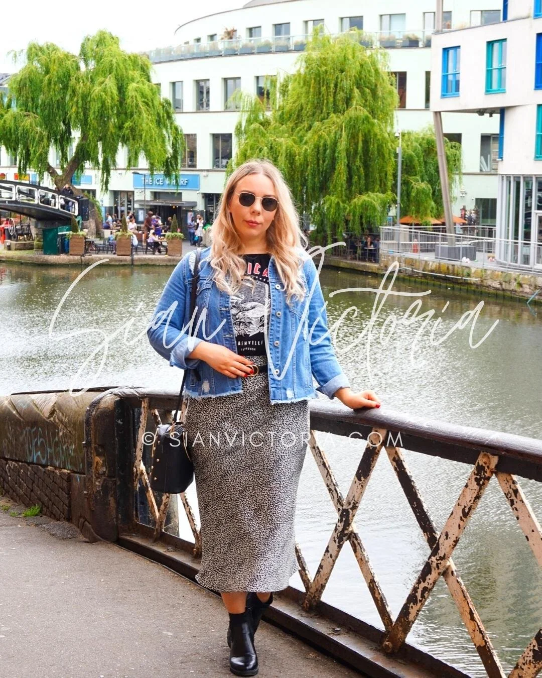 leopard skirt jean jacket