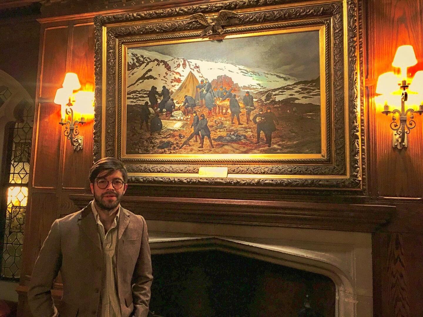 Behind me is the portrait of Major General A. W. Greely&rsquo;s rescue at Cape Clay in 1884. 

Dynamic and extraordinary characters in extraordinary circumstances motivate much of my narrative work.

I&rsquo;ve noticed my own life begins to mold arou