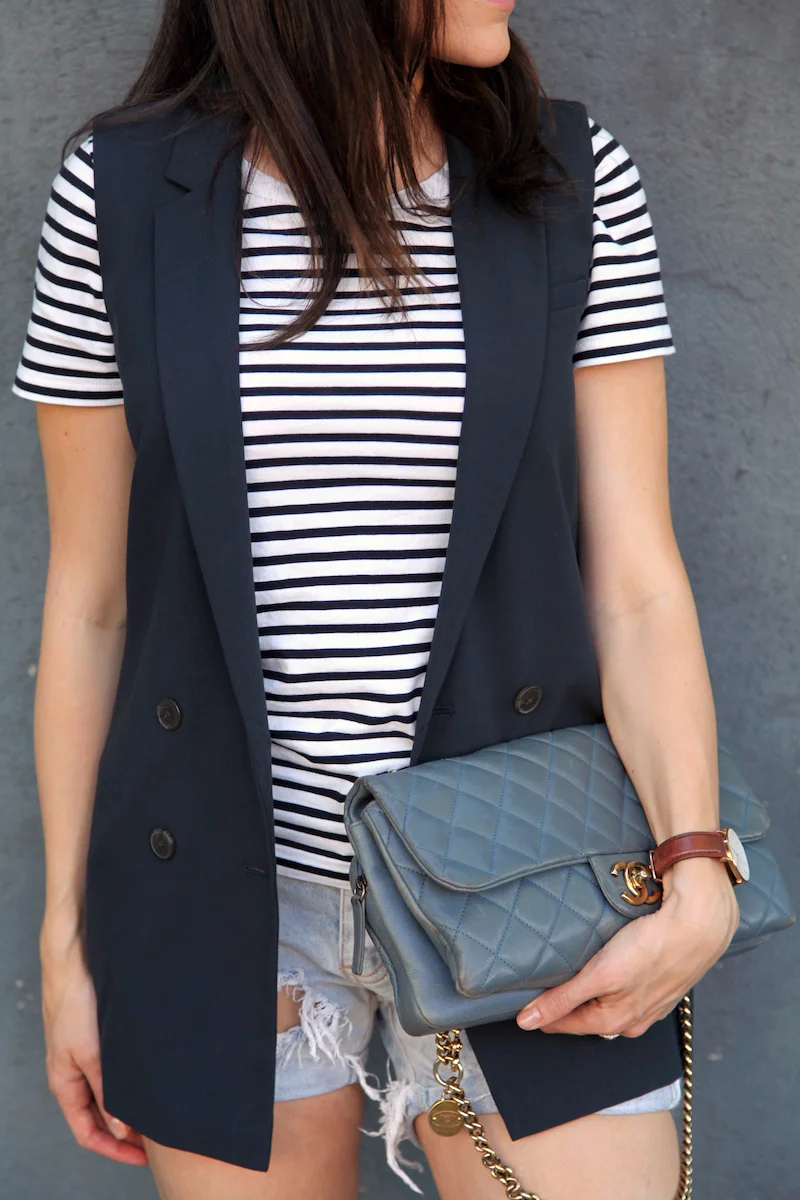 Banana-Republic-Vest-COS-shirt-One-teaspoon-shorts-Chanel-bag.jpg
