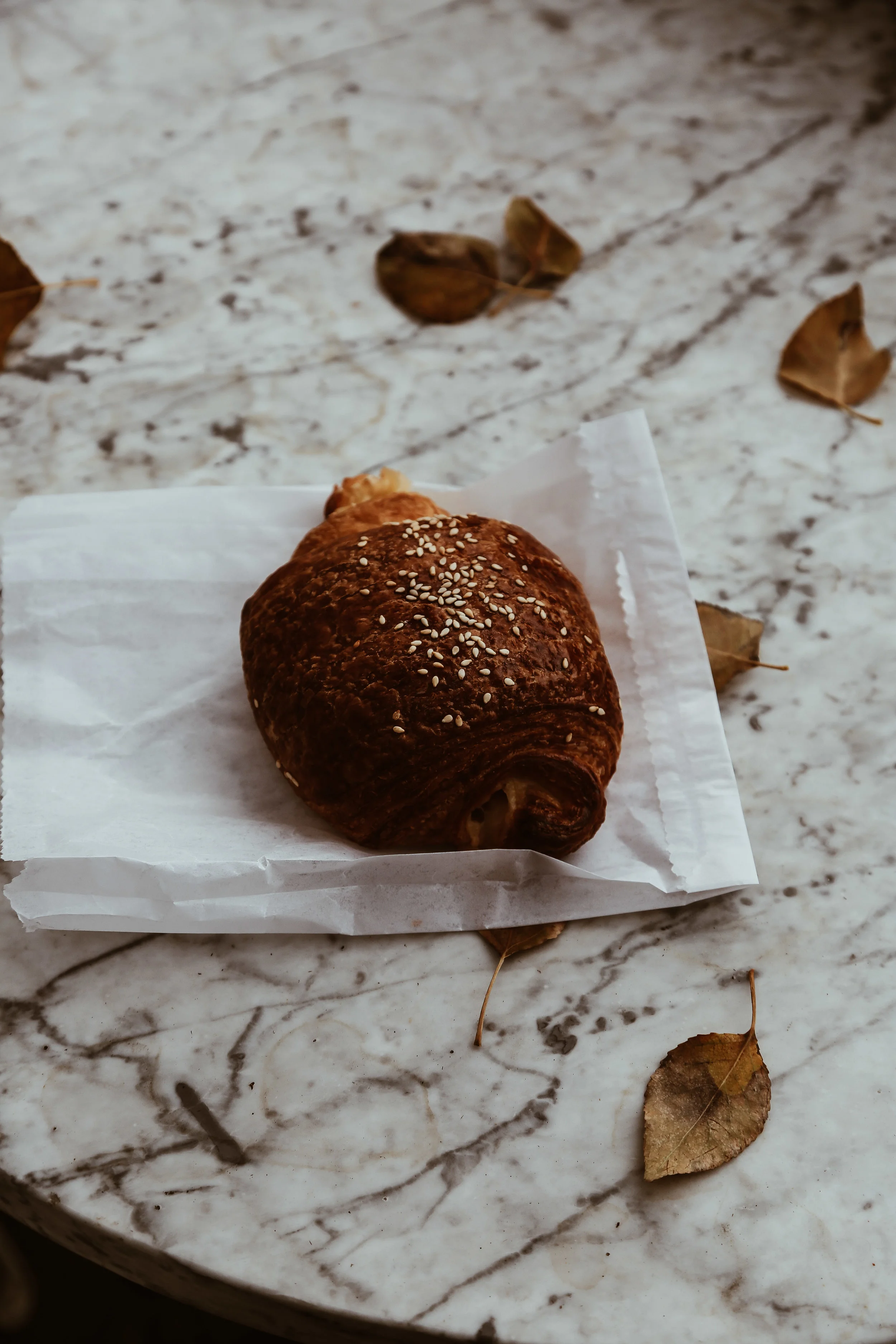 The Ham + cheese croissant from Persephone Bakery