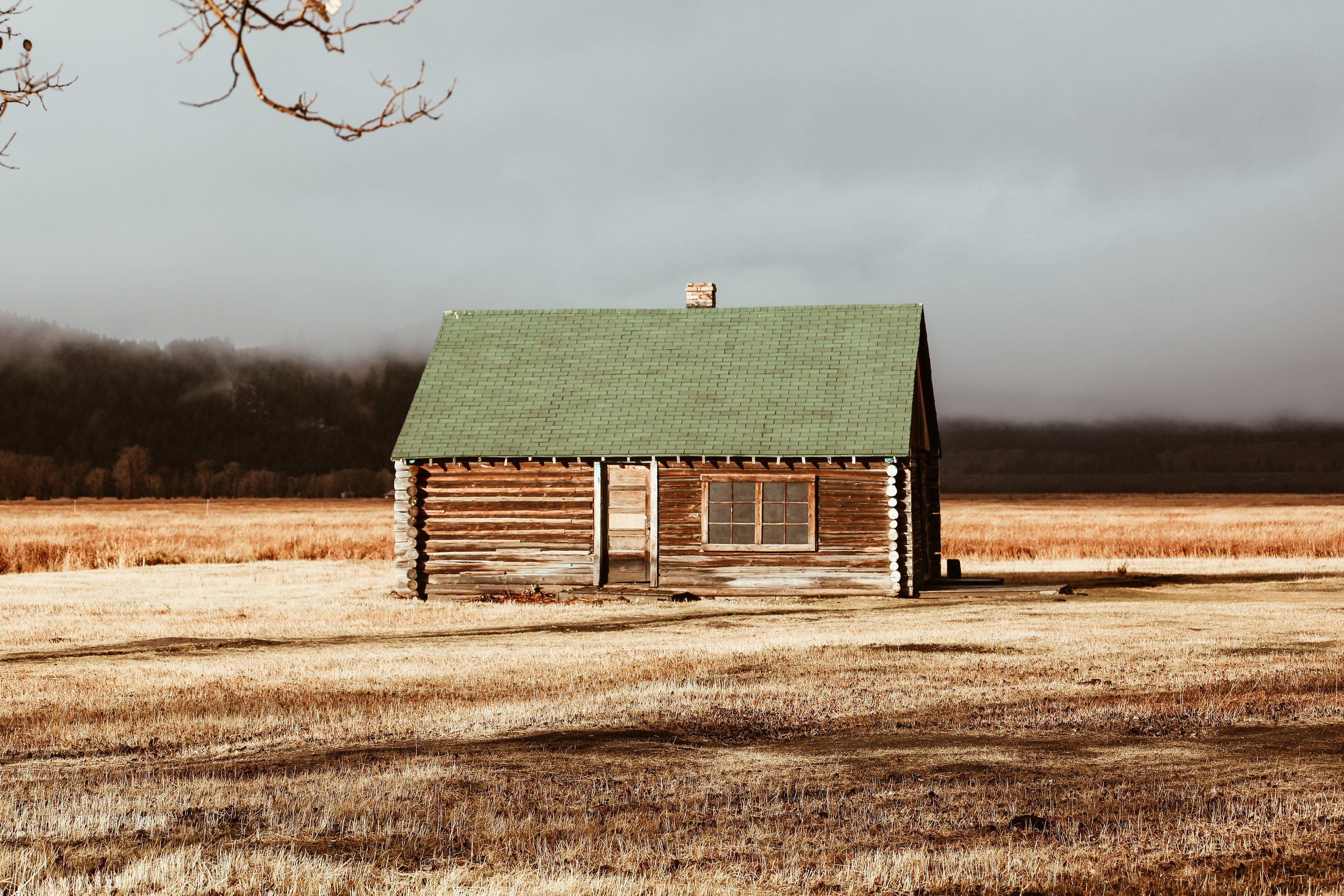 Par of an abandoned village in the Grand Teton National Park