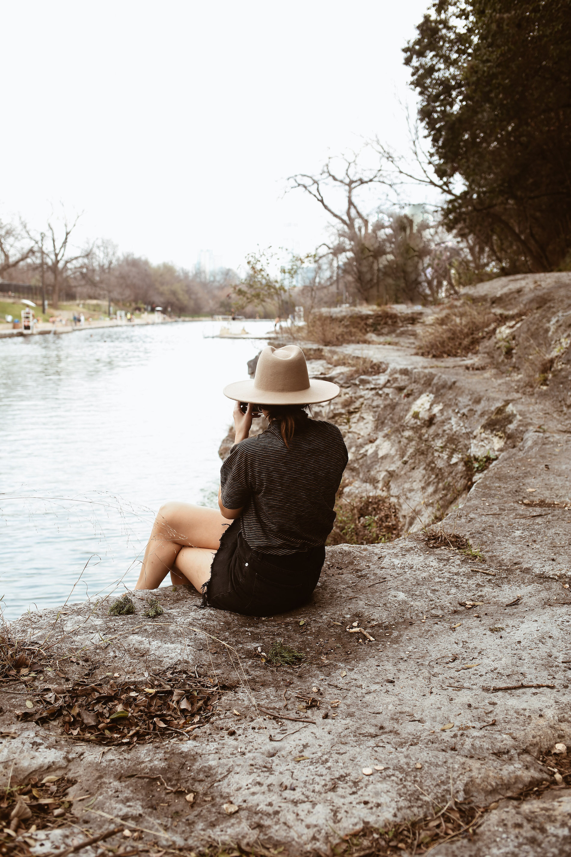 woman at BARTON SPRINGS for Austin Guide