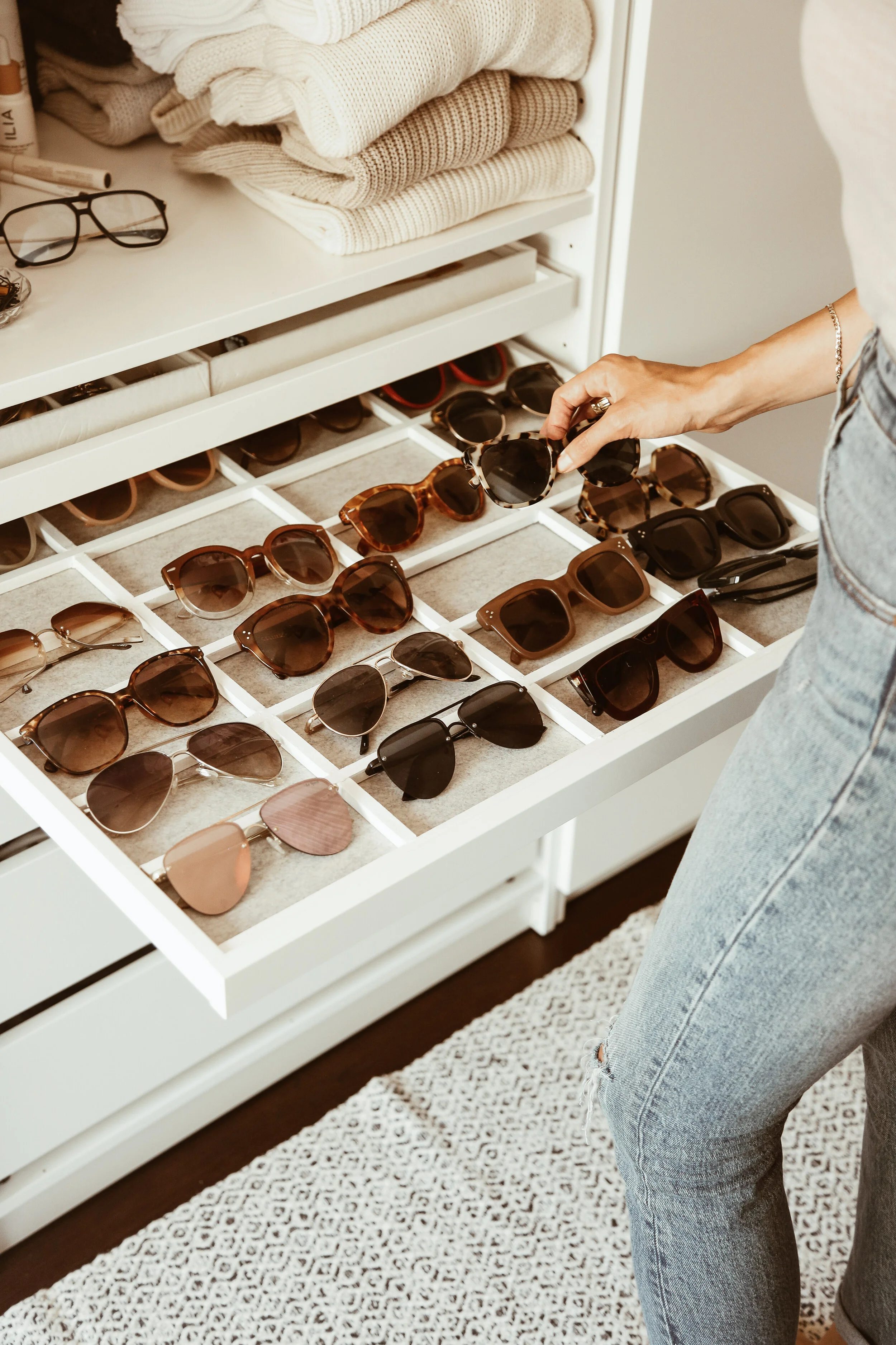 DIY Suede Drawer Liner 