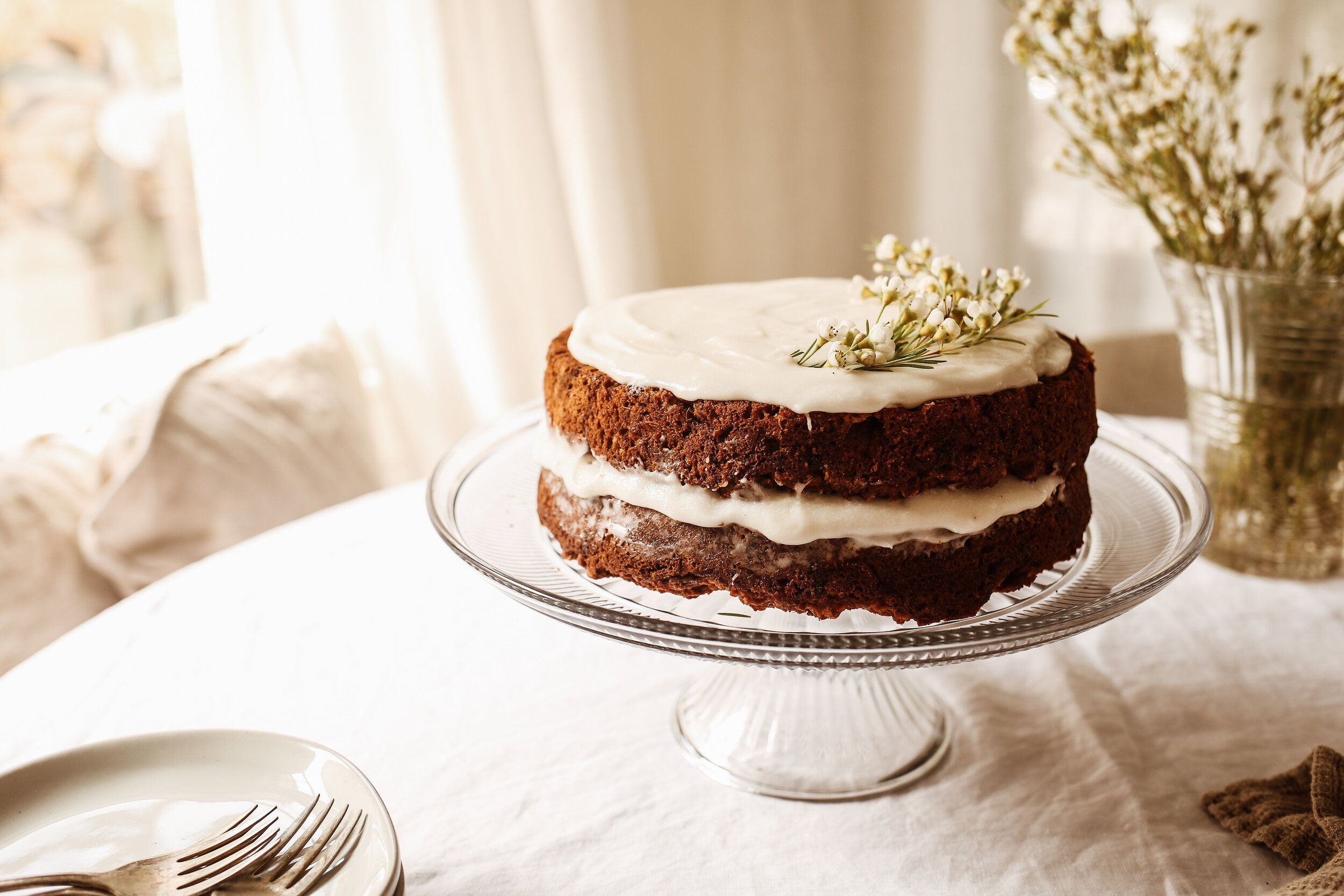 Carrot Cake (made with carrot juice pulp)