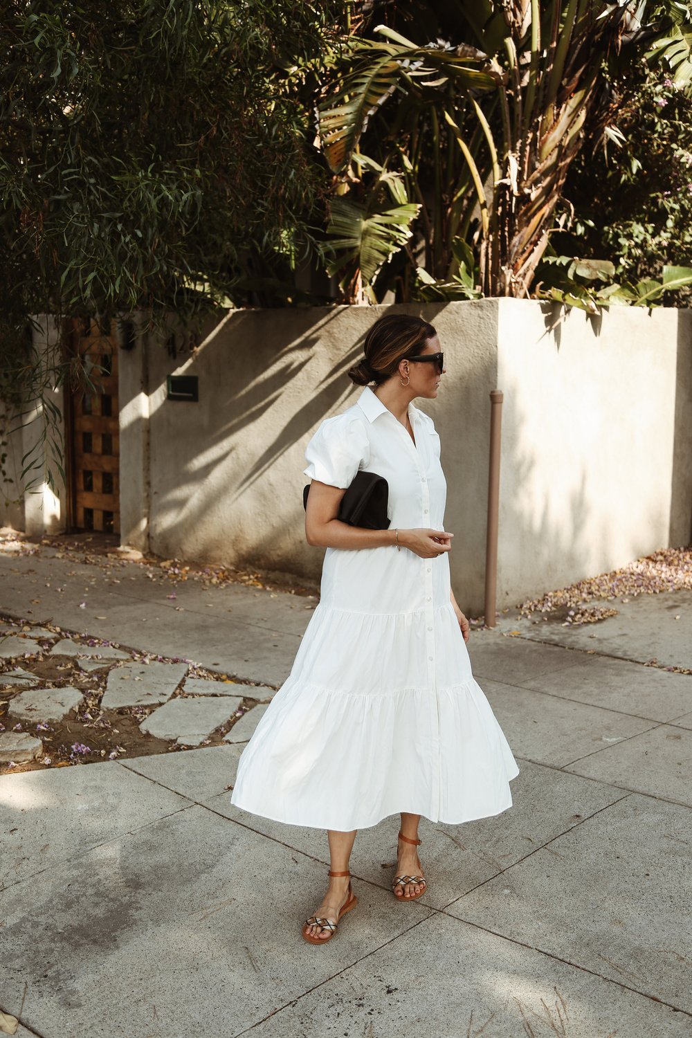 casa linen dress Peter Cohen Stretch Linen Casa Dress White – scarpa main image 0