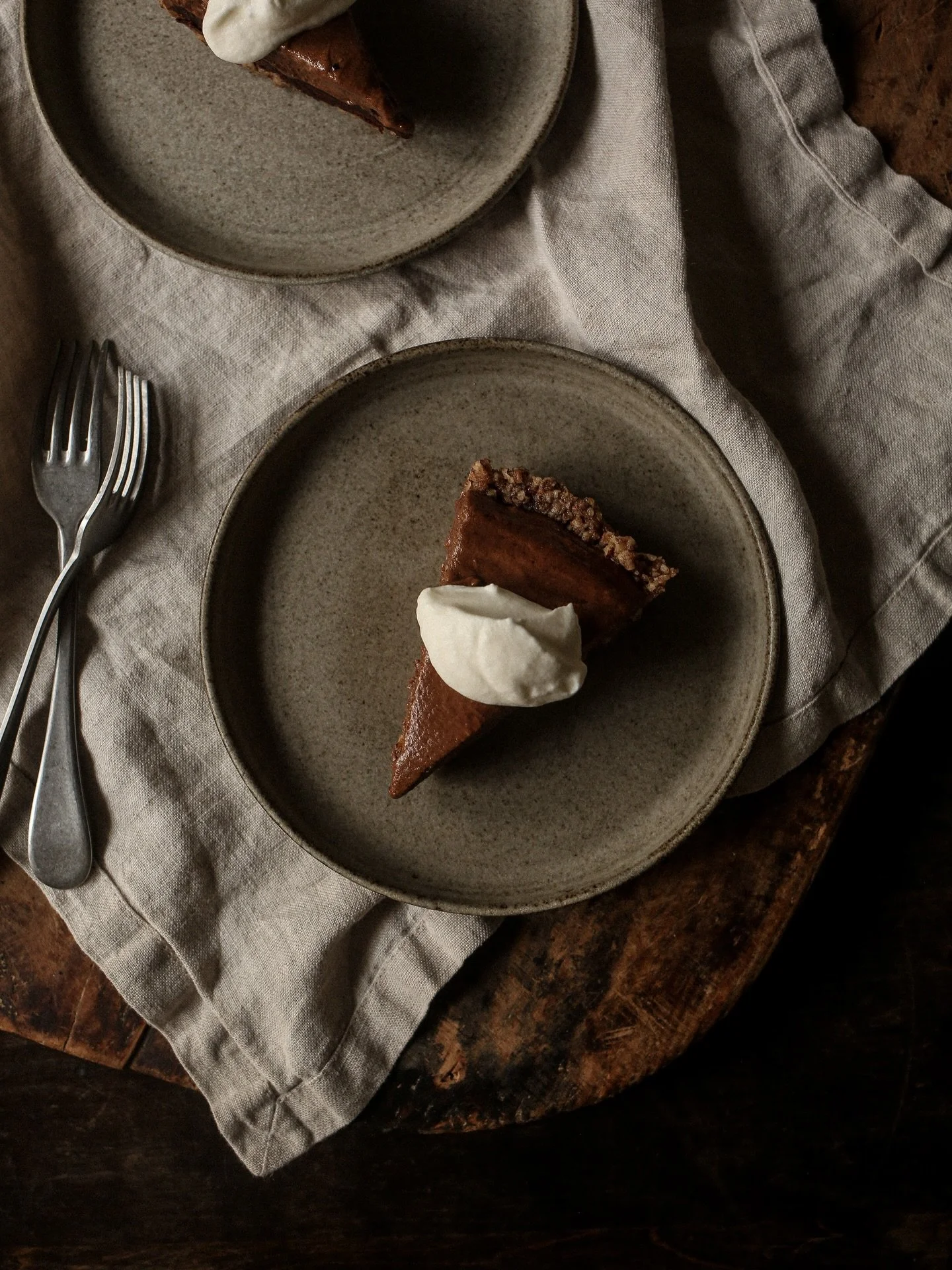 So this is love&hellip;// Decadent dark chocolate pecan torte with a buttery pecan crust, silky ganache, espresso chocolate mousse, and finished off with whipped cream. It&rsquo;s rich without being fussy, deeply chocolate-forward, unapologetically i