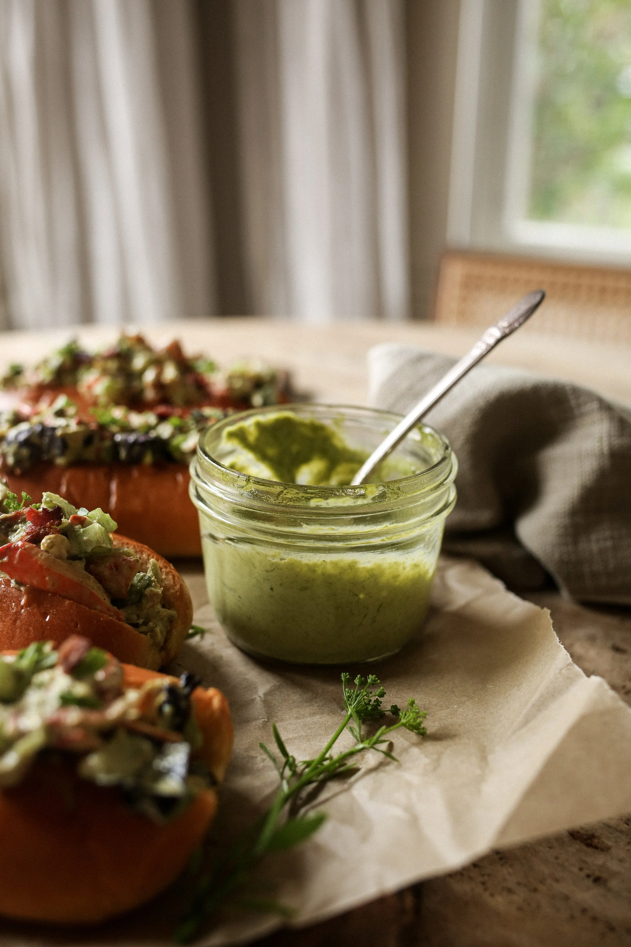 Lobster Roll with Ramps